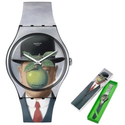 OROLOGIO DA POLSO SWATCH Mod. LE FILS DE L'HOMME BY RENE MAGRITTE - SWATCH ART JOURNEY SERIE