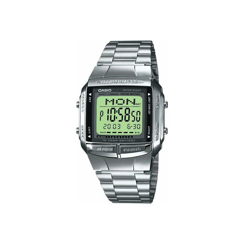 OROLOGIO DA POLSO CASIO DATABANK Youth Vintage Silver