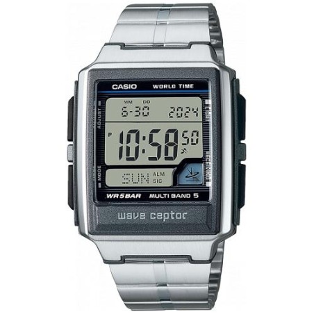 OROLOGIO DA POLSO CASIO WAVE CEPTOR - WORLD TIME. RADIO CONTROLLED. Radio signal receiver (EU. USA. Japan)