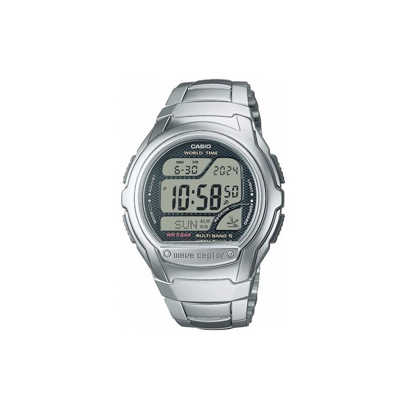 OROLOGIO DA POLSO CASIO WAVE CEPTOR - WORLD TIME. RADIO CONTROLLED. Radio signal receiver (EU. USA. Japan)