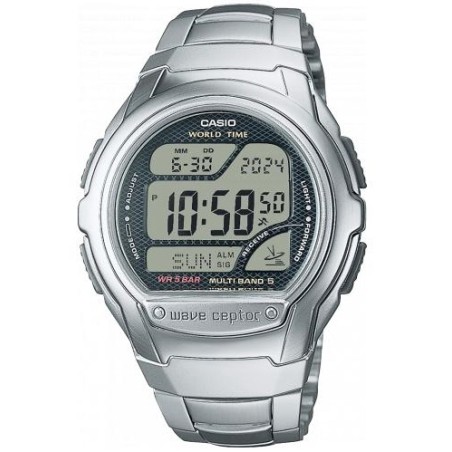 OROLOGIO DA POLSO CASIO WAVE CEPTOR - WORLD TIME. RADIO CONTROLLED. Radio signal receiver (EU. USA. Japan)