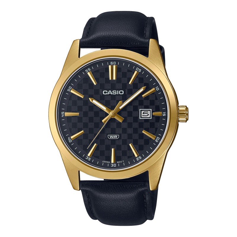 OROLOGIO DA POLSO CASIO DATE CARBON LOOK DIAL - Gold & Black