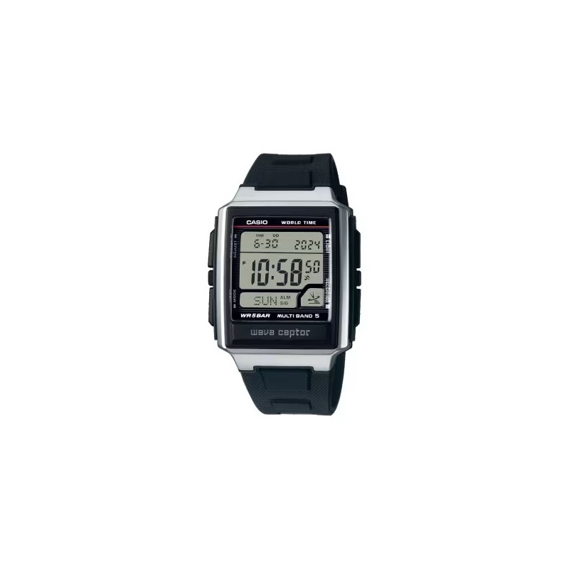 OROLOGIO DA POLSO CASIO WAVE CEPTOR - WORLD TIME. RADIO CONTROLLED. Radio signal receiver (EU. USA. Japan)