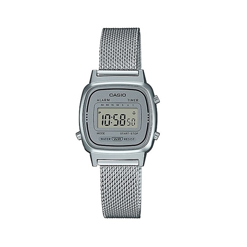 OROLOGIO DA POLSO CASIO VINTAGE MINI Steel Silver Mesh