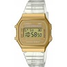 OROLOGIO DA POLSO CASIO Mod. VINTAGE COLLECTION - TRANSPARENT BAND - Gold