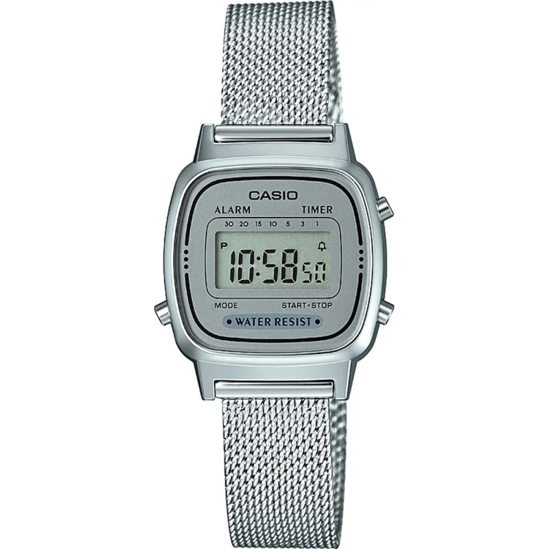 OROLOGIO DA POLSO CASIO VINTAGE MINI Steel Silver Mesh