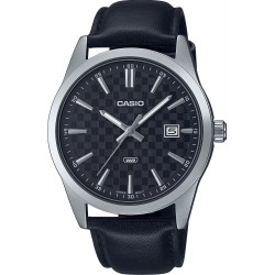 OROLOGIO DA POLSO CASIO DATE CARBON LOOK DIAL - Silver & Black