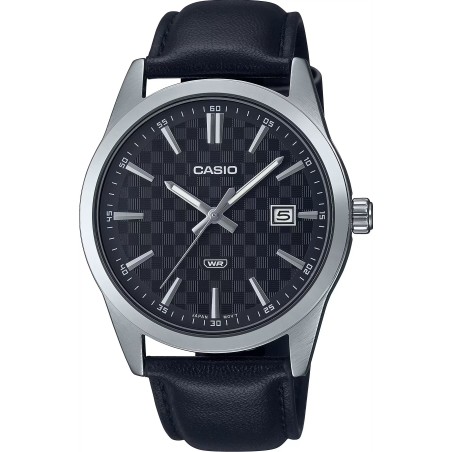 OROLOGIO DA POLSO CASIO DATE CARBON LOOK DIAL - Silver & Black