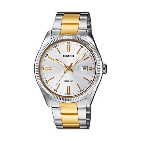 OROLOGIO DA POLSO CASIO COLLECTION Mod. DATE - CHAMPAGNE, TWO TONES