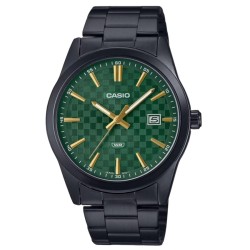 OROLOGIO DA POLSO CASIO DATE CARBON LOOK DIAL BLACK SERIE- Green