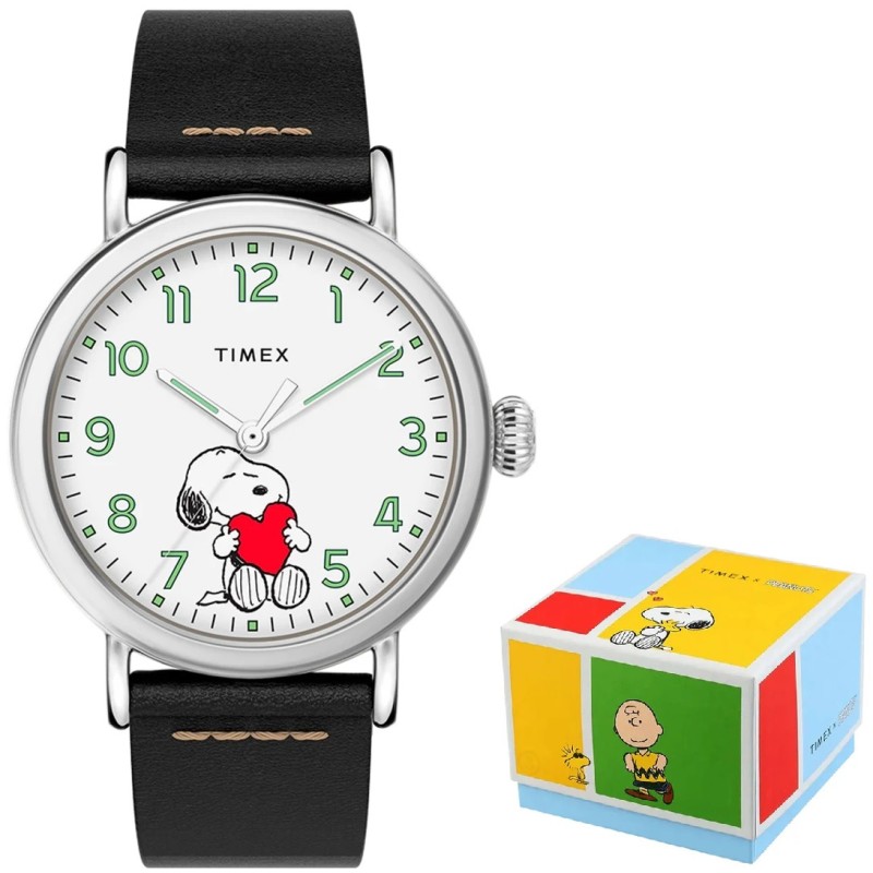 OROLOGIO DA POLSO TIMEX Mod. PEANUTS COLLECTION - THE WATERBURY - Snoopy Valentines Day - Special Pack