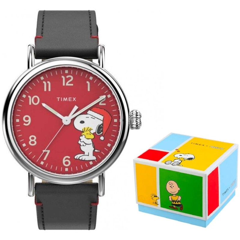 OROLOGIO DA POLSO TIMEX Mod. PEANUTS COLLECTION - THE WATERBURY - Snoopy Holiday - Special Pack