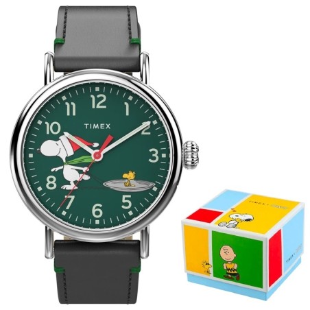 OROLOGIO DA POLSO TIMEX Mod. PEANUTS COLLECTION - THE WATERBURY - Snoopy Woodstock Ice Skating - Special Pack