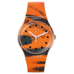 SWATCH Mod. BARNS-GRAHAM'S ORANGE AND RED ON PINK OROLOGIO DA POLSO