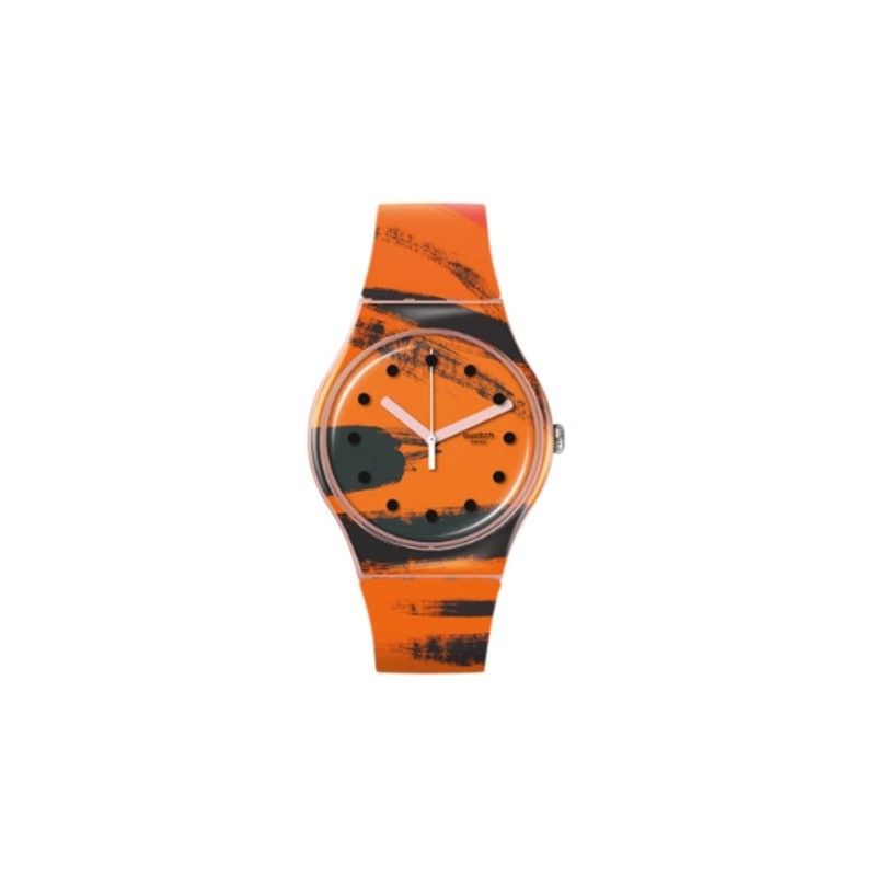 SWATCH Mod. BARNS-GRAHAM'S ORANGE AND RED ON PINK OROLOGIO DA POLSO