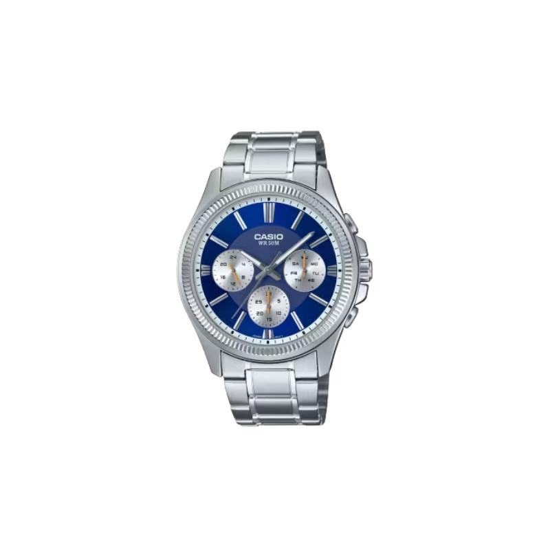 CASIO Mod. DAY DATE MULTIFUNCTION - BLUE OROLOGIO DA POLSO