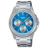 CASIO Mod. DAY DATE MULTIFUNCTION - LIGHT BLUE OROLOGIO DA POLSO