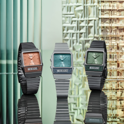 CASIO VINTAGE Mod. EDGY COLLECTION FOREST GREEN OROLOGIO DA POLSO