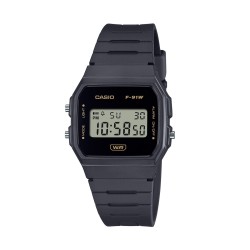 CASIO VINTAGE Mod. F-91BIO RESIN STRAP - BLACK OROLOGIO DA POLSO