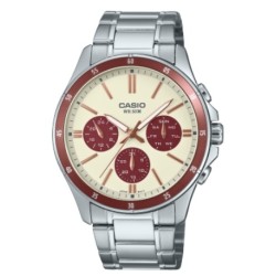 CASIO COLLECTION Mod. MULTIFUNCTION CALENDAR - CHAMPAGNE & BORDEAUX OROLOGIO DA POLSO