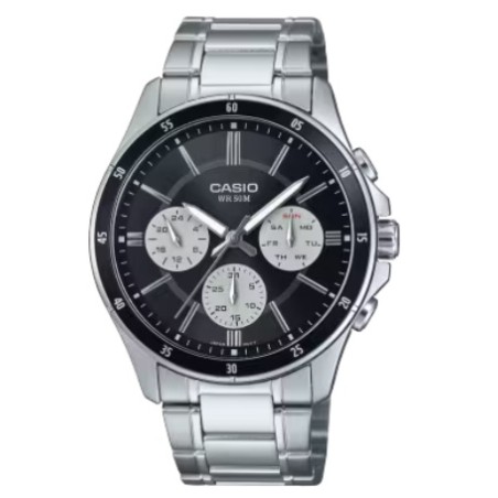 CASIO COLLECTION Mod. MULTIFUNCTION CALENDAR - BLACK & WHITE PANDA OROLOGIO DA POLSO