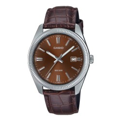 CASIO COLLECTION Mod. DATE, LEATHER - BROWN OROLOGIO DA POLSO