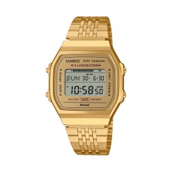 CASIO VINTAGE Mod. BLUETOOTHÂ®  SMARTPHONE LINK -  GOLD -  built-in accelerometer senses body movements + steps counter OROLOGIO