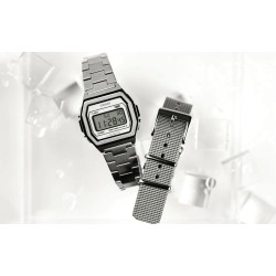 CASIO VINTAGE PREMIUM COLLECTION Steel, Brushed dial, Special Pack + Extra Strap OROLOGIO DA POLSO