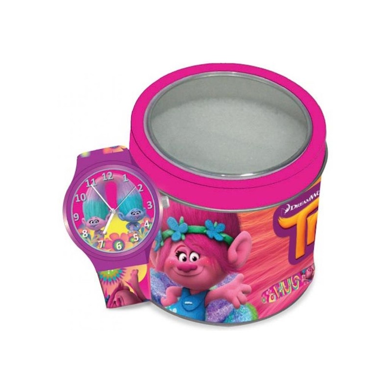 OROLOGIO DA POLSO WALT DISNEY KID WATCH Mod. TROLLS - Tin Box