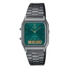 CASIO VINTAGE Mod. EDGY COLLECTION GU METAL - EMERALD GREEN OROLOGIO DA POLSO