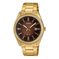 CASIO COLLECTION Mod. DATE - GOLD - Brown Dial OROLOGIO DA POLSO