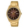 CASIO COLLECTION Mod. DATE - GOLD - Brown Dial OROLOGIO DA POLSO