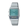 CASIO VINTAGE Mod. EDGY COLLECTION STEEL AQUA GREEN OROLOGIO DA POLSO