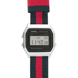 CASIO Mod. A158W NATO GG STRAP Timer. Alarm. WR 30 OROLOGIO DA POLSO