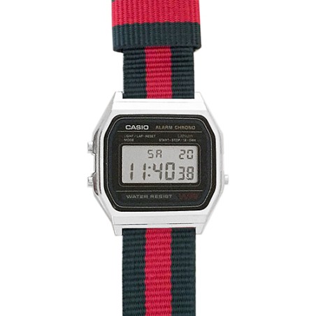 CASIO Mod. A158W NATO GG STRAP Timer. Alarm. WR 30 OROLOGIO DA POLSO