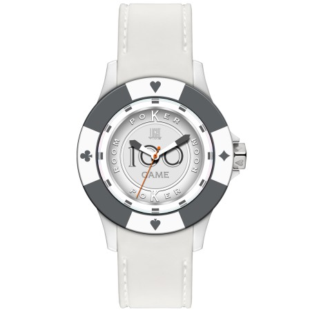 OROLOGIO DA POLSO LIGHT TIME Mod. POKER - White / Grey