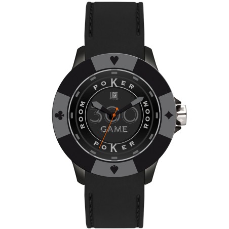 OROLOGIO DA POLSO LIGHT TIME Mod. POKER - All Black