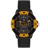 OROLOGIO DA POLSO LIGHT TIME Mod. POKER - Black / Orange