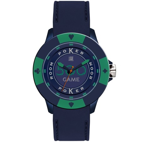 OROLOGIO DA POLSO LIGHT TIME Mod. POKER - Blue / Green