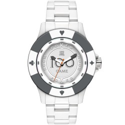 OROLOGIO DA POLSO LIGHT TIME Mod. POKER - White / Grey