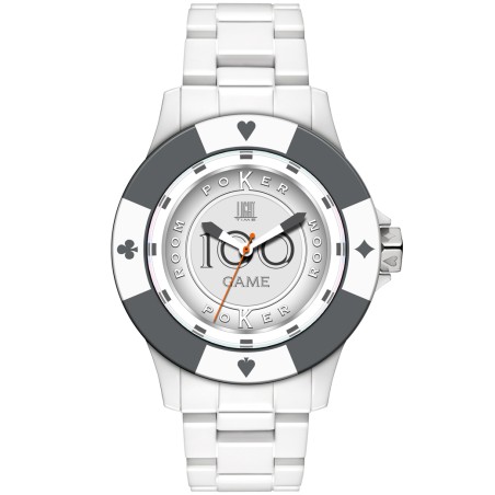 OROLOGIO DA POLSO LIGHT TIME Mod. POKER - White / Grey