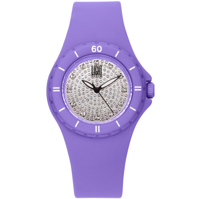 OROLOGIO DA POLSO LIGHT TIME Mod. LADY DIVER - Lilac