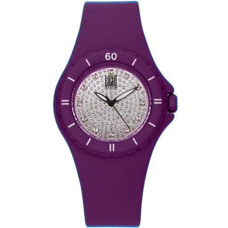 OROLOGIO DA POLSO LIGHT TIME Mod. LADY DIVER - Purple