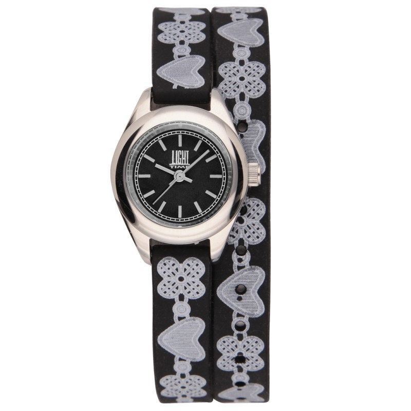 OROLOGIO DA POLSO LIGHT TIME Mod. ROCOCO - Black