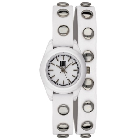 OROLOGIO DA POLSO LIGHT TIME Mod. PUNK - White - Silver