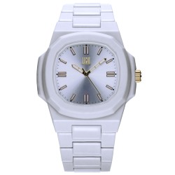 OROLOGIO DA POLSO LIGHT TIME Mod. VELVET NAUTILUS - White