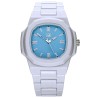 OROLOGIO DA POLSO LIGHT TIME Mod. VELVET NAUTILUS - Light Blue