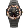 OROLOGIO DA POLSO LIGHT TIME Mod. VELVET NAUTILUS - Black Rainbow Strass