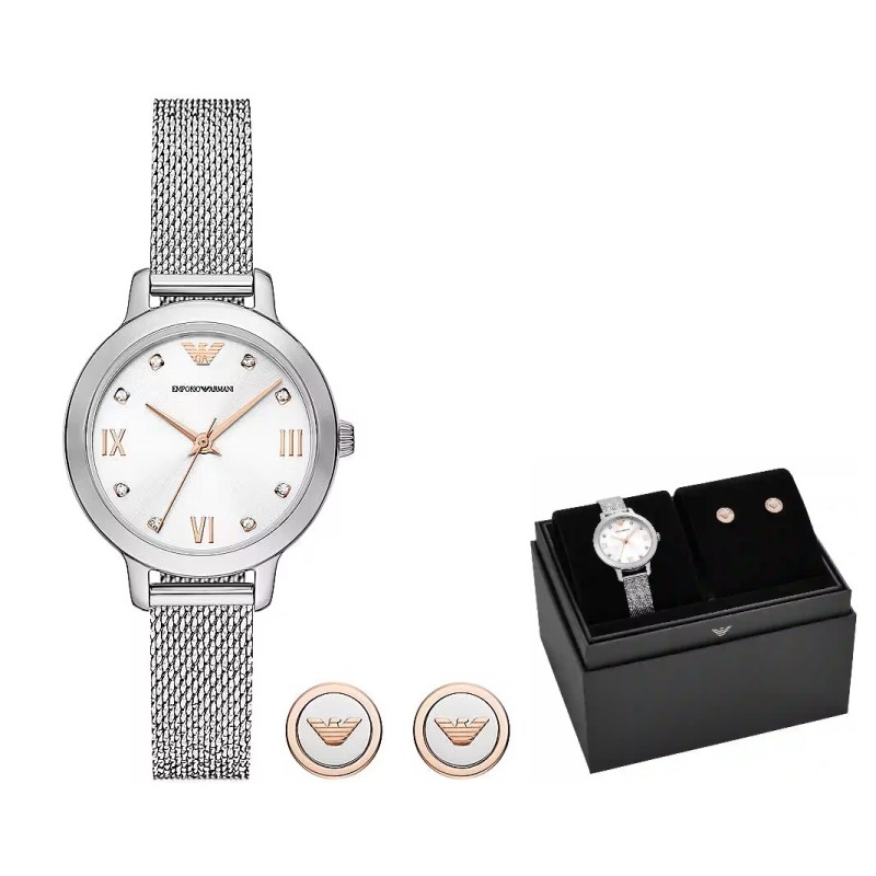 OROLOGIO DA POLSO EMPORIO ARMANI Mod. CLEO Special Pack + Earrings