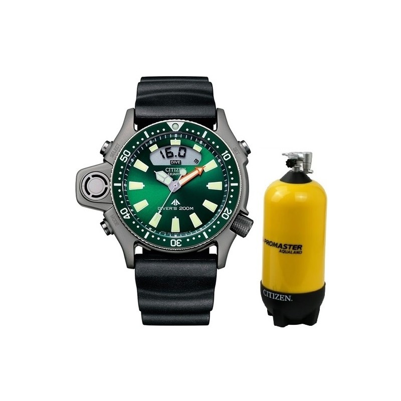 CITIZEN Mod. PROMASTER AQUALAND - DIVER'S - ISO 6425 Certified - Special Pack + Extra Strap OROLOGIO DA POLSO